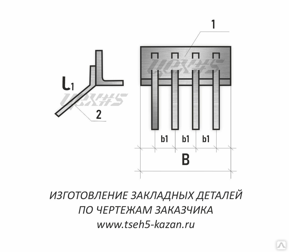 Закладная деталь зд 1 чертеж