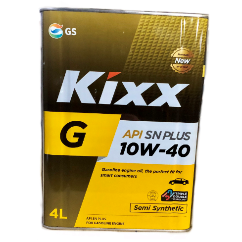 Масло моторное Kixx G SN Plus 10W-40 4 л полусинтетическое Артикул L210944TR1