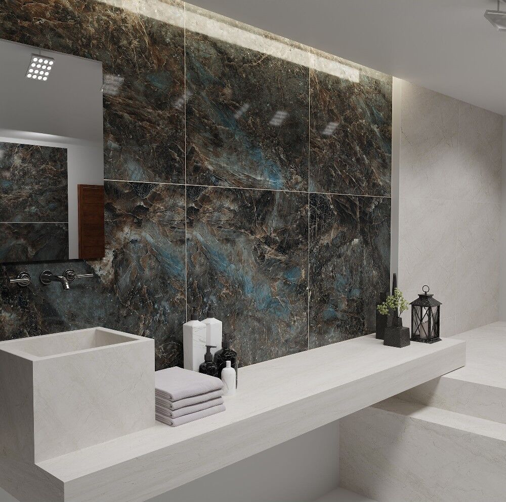 Керамогранит Marjan Tile 8350 Emerald Galaxy &Blue Polished