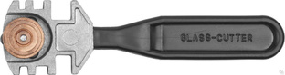 ЗУБР 3 режущих элемента, пластмассовая рукоятка, Роликовый стеклорез, ЭКСПЕРТ (3360) 