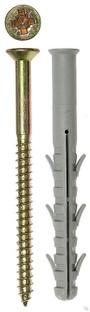 ЗУБР 10 x 160 мм, фасадный дюбель нейлон/цинк, 50 шт (4-301455-10-160) #1