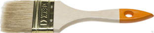 DEXX 63 мм, 2,5″ натуральная щетина, деревянная ручка, флейцевая, Плоская кисть (0100-063) 