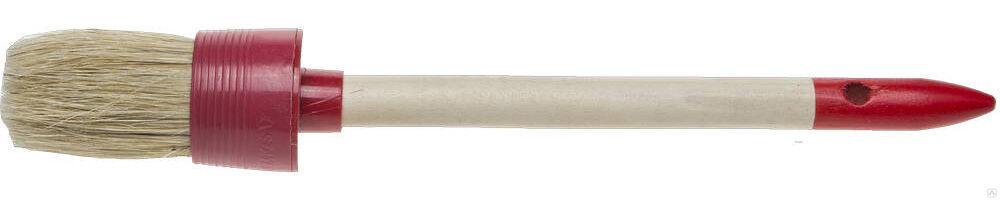 STAYER UNIVERSAL 45 мм, пластмассовый корпус, светлая натуральная щетина, деревянная ручка, Круглая кисть, MASTER (0141-