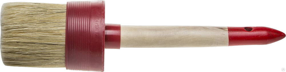 STAYER UNIVERSAL 70 мм, пластмассовый корпус, светлая натуральная щетина, деревянная ручка, Круглая кисть, MASTER (0141-