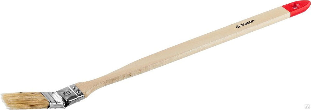 ЗУБР УНИВЕРСАЛ 25 мм, 1″ светлая натуральная щетина, деревянная ручка, Радиаторная кисть, МАСТЕР (01041-025)