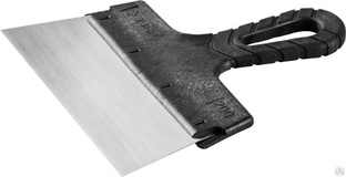 ЗУБР 200 мм, пластиковая ручка, стальной, Фасадный шпатель, СТАНДАРТ (10052-20) 