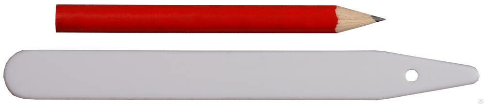 Набор меток-ориентиров GRINDA для засеянных грядок 25 ярлыков тип - полоска + карандаш, 125 мм