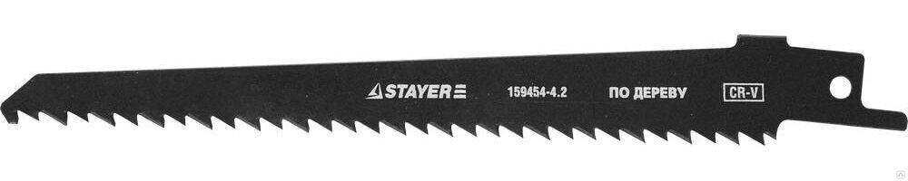Полотно STAYER PROFI S644D для сабел эл ножовки Cr-V, быстр, чистый, прям и фигур рез по дереву, фанере, ДСП, пластику