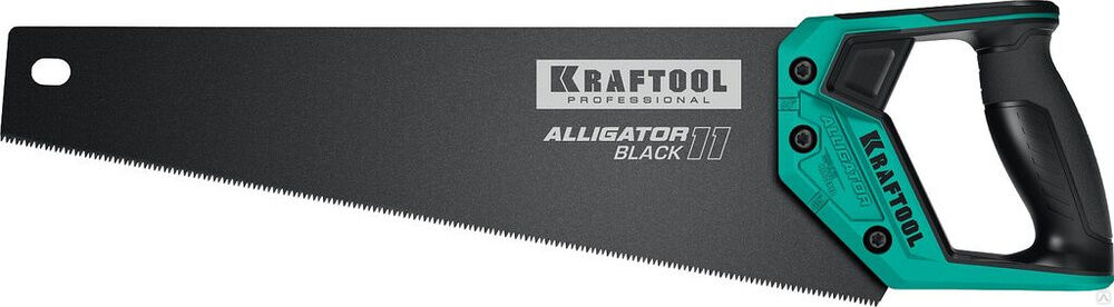 Ножовка для точного реза Alligator BLACK 11, 400 мм, 11 TPI 3D зуб, KRAFTOOL