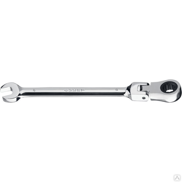 ЗУБР 8 мм, Шарнирный трещоточный гаечный ключ, Профессионал (27101-08)