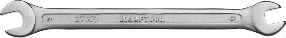 KRAFTOOL 6 х 7 мм, Рожковый гаечный ключ (27033-06-07)