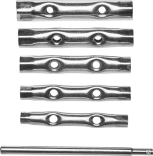 DEXX 6 предметов, 8-17 мм, Набор трубчатых ключей (27192-H6) 