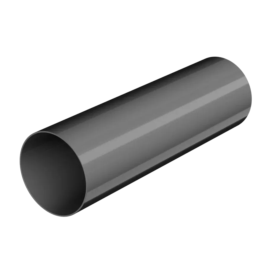 Труба водосточная Технониколь ПВХ Оптима 80 мм, длина 1,5 м, серый