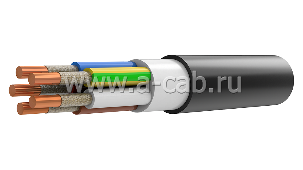 Силовой кабель ВВГнг(А)-FRLS 5х10 ок-1 огнестойкий