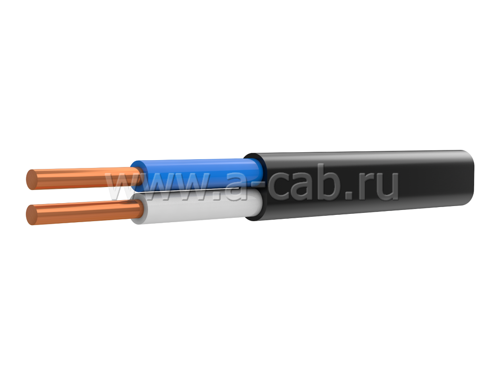 Силовой кабель ВВГ-Пнг(А)-LS 2х1,5 ок-0,66 с низким дымо и газовыделением