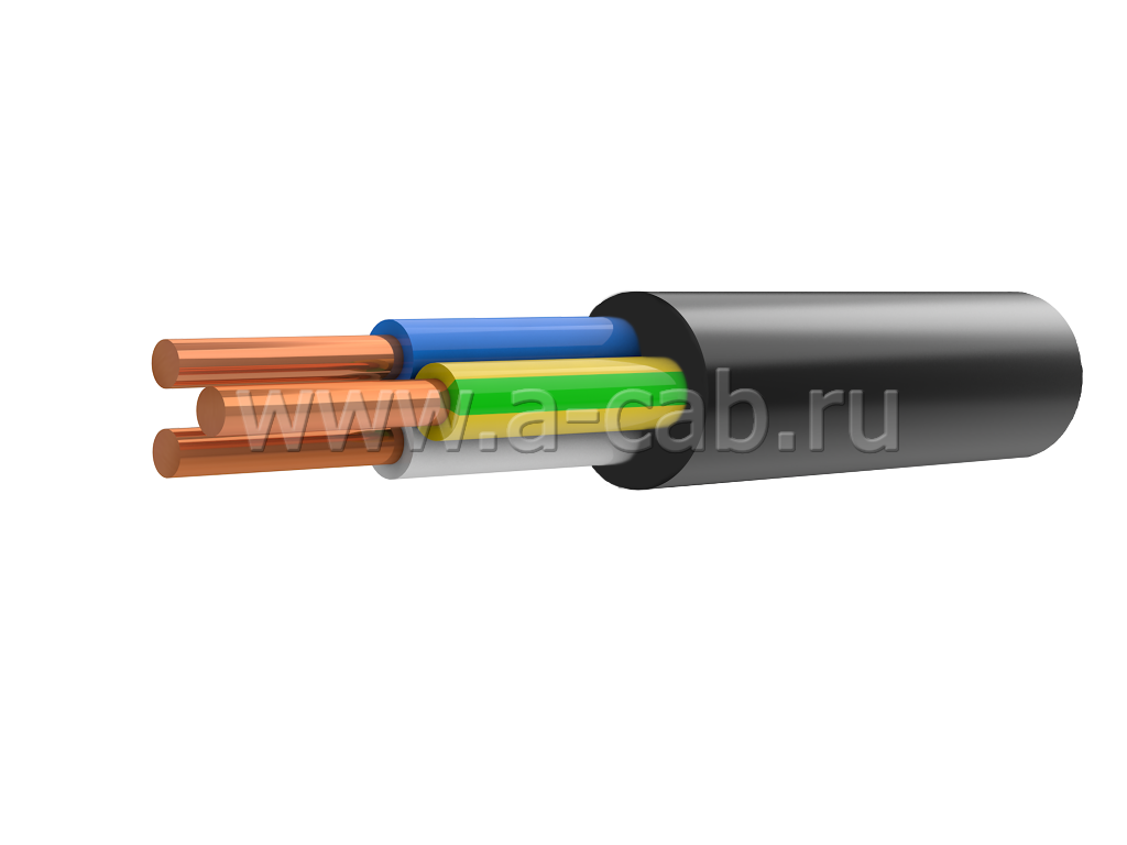 Силовой кабель ВВГнг(А)-LS 3х1,5 ок-0,66 с низким дымо и газовыделением