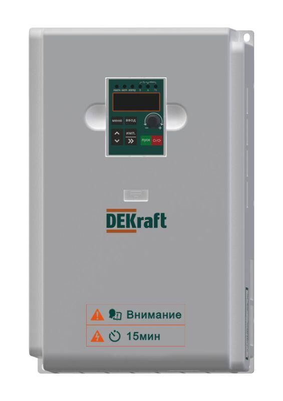 Преобразователь частоты DEKV060 15кВт 380 В 3ф с тормозн. модулем DEKraft DEKV060G015T4B