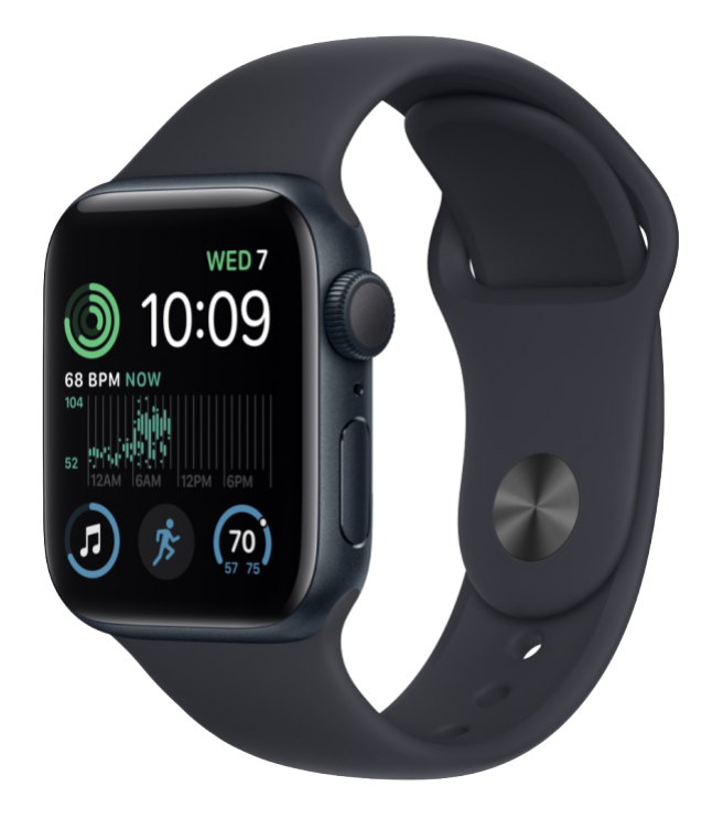 Часы Apple Watch SE 2 GPS 44мм M/L корпус из алюминия темная ночь + ремешок Черный