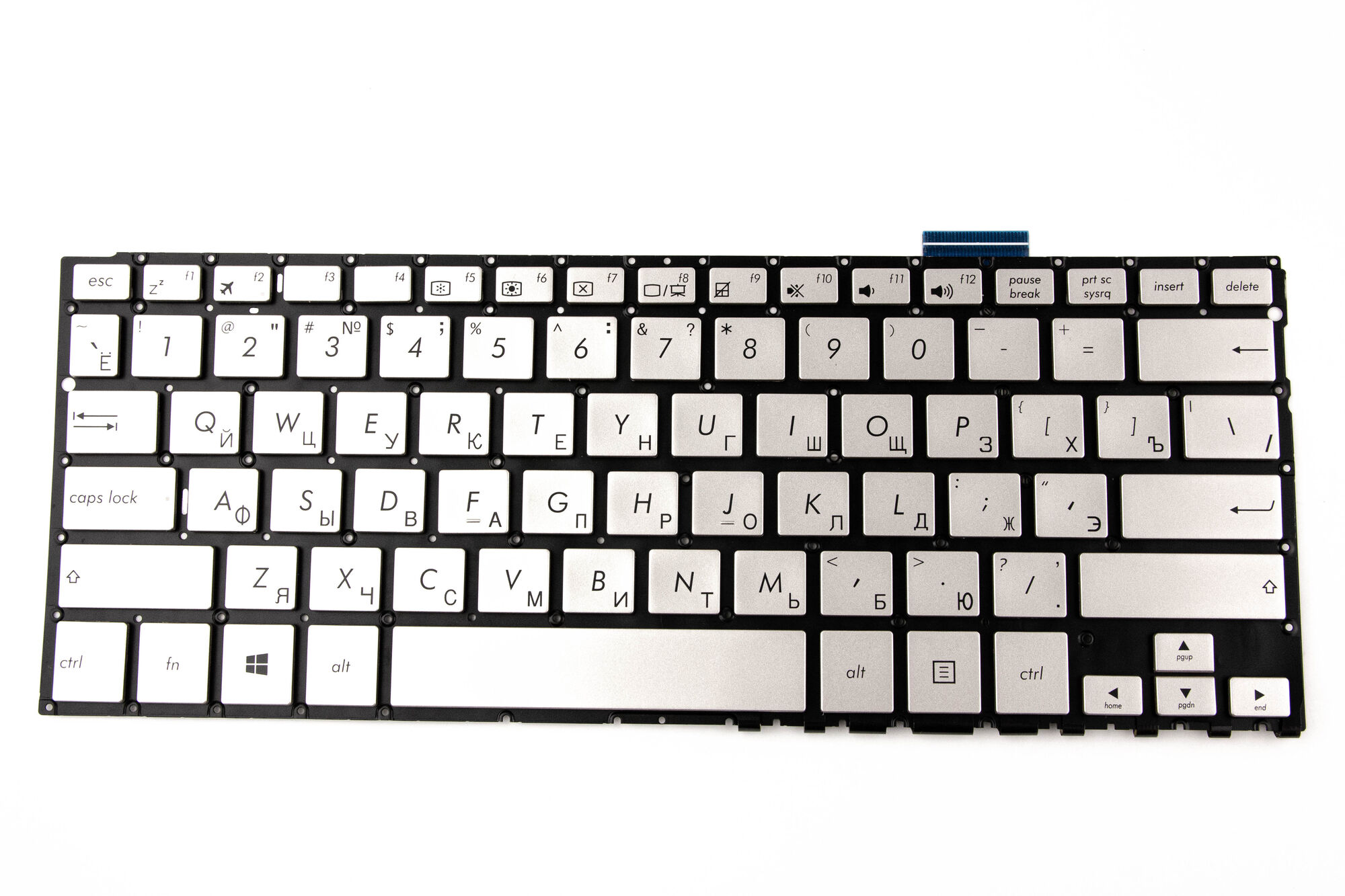 Клавиатура для Asus UX360CA Серебро p/n: AEBKD700110, 0KNB0-2130RU00