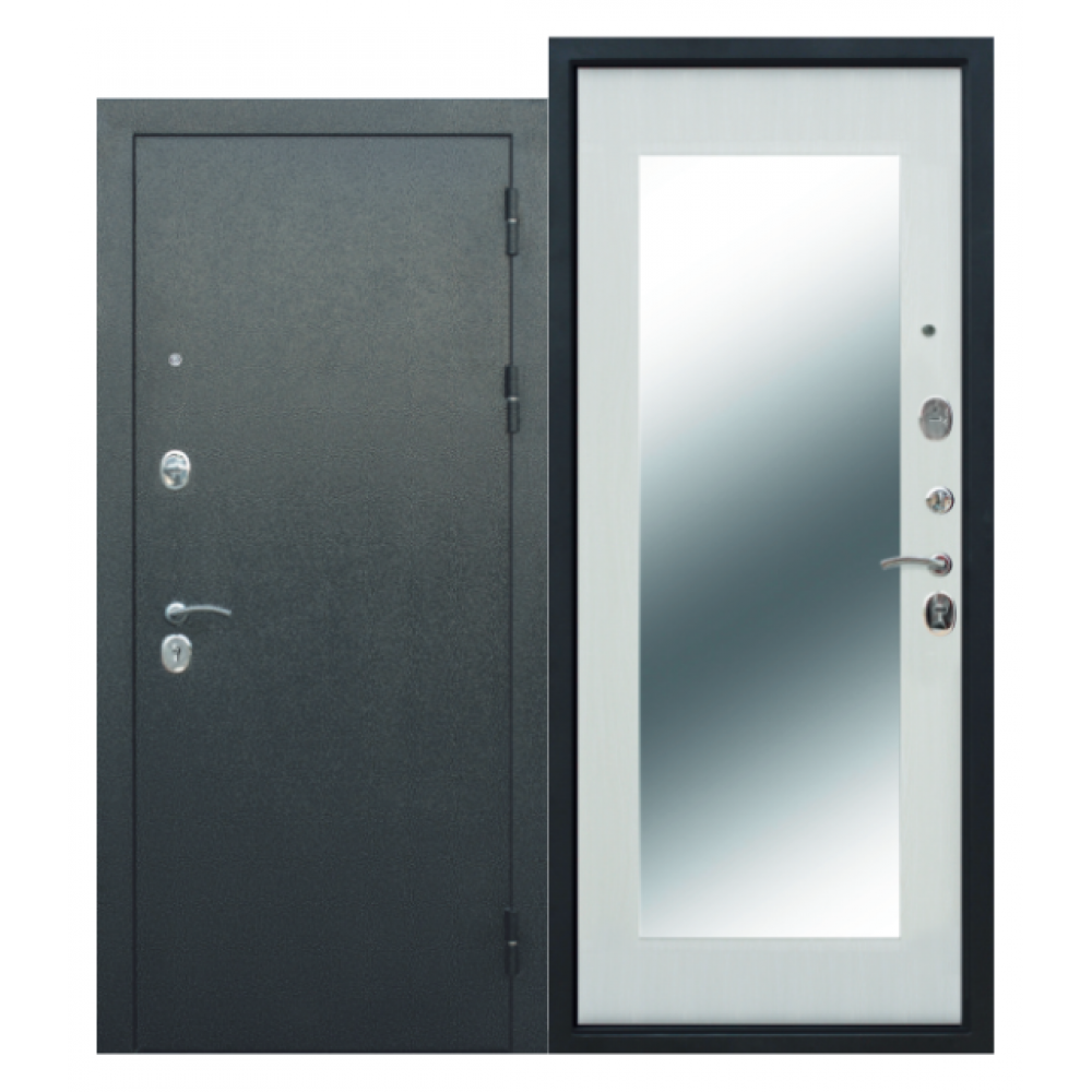 Входная металлическая дверь "Толстяк-Зеркало", толщина 10см, 3 уплотнителя, металл 1.5мм, пр-во г. Йошкар-ола