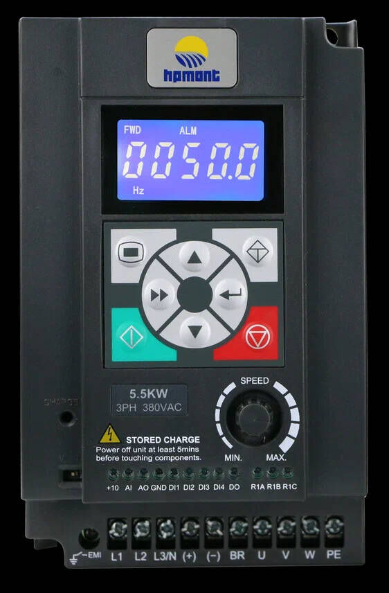 Преобразователь частоты HD09-2S1P5G-S 1,5 кВт 100х150х125 мм 2