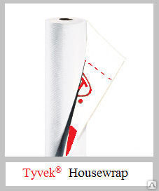 Мембрана гидроизоляционная ветрозащитная Tyvek Housewrap 1,5х50 75 м2