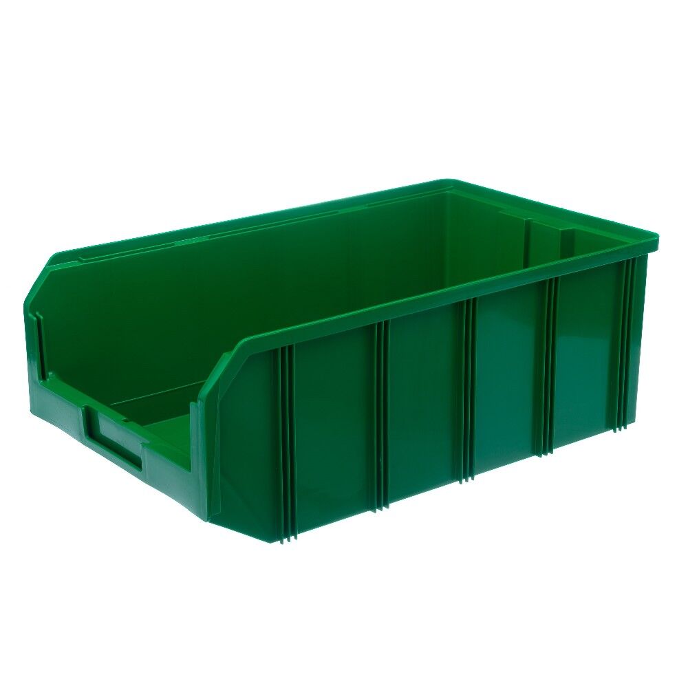 Пластиковый ящик Стелла-техник V-4-зеленый 502х305х186 мм, 20 л