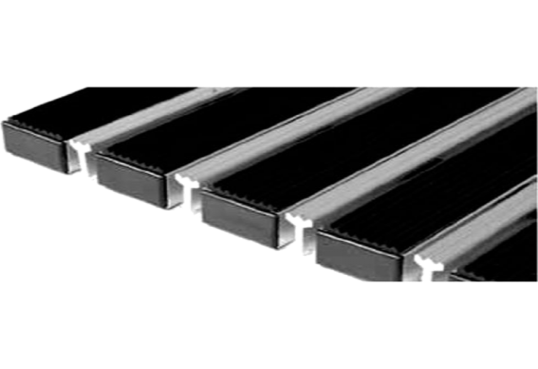 Придверная решетка Step - резина+скребок 390х590х22 мм