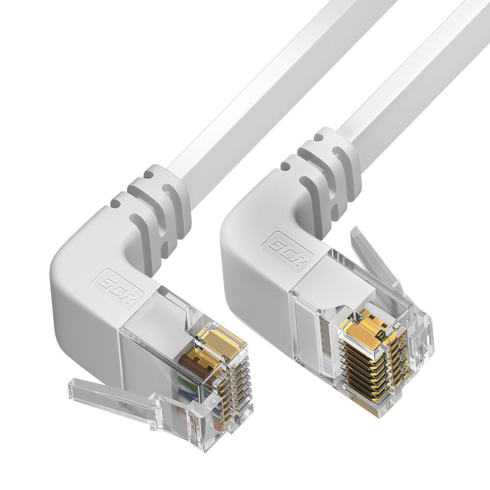 Патч-корд PROF плоский верхний угол / нижний угол UTP cat.6 10 Гбит/с RJ45 LAN компьютерный кабель для интернета медный