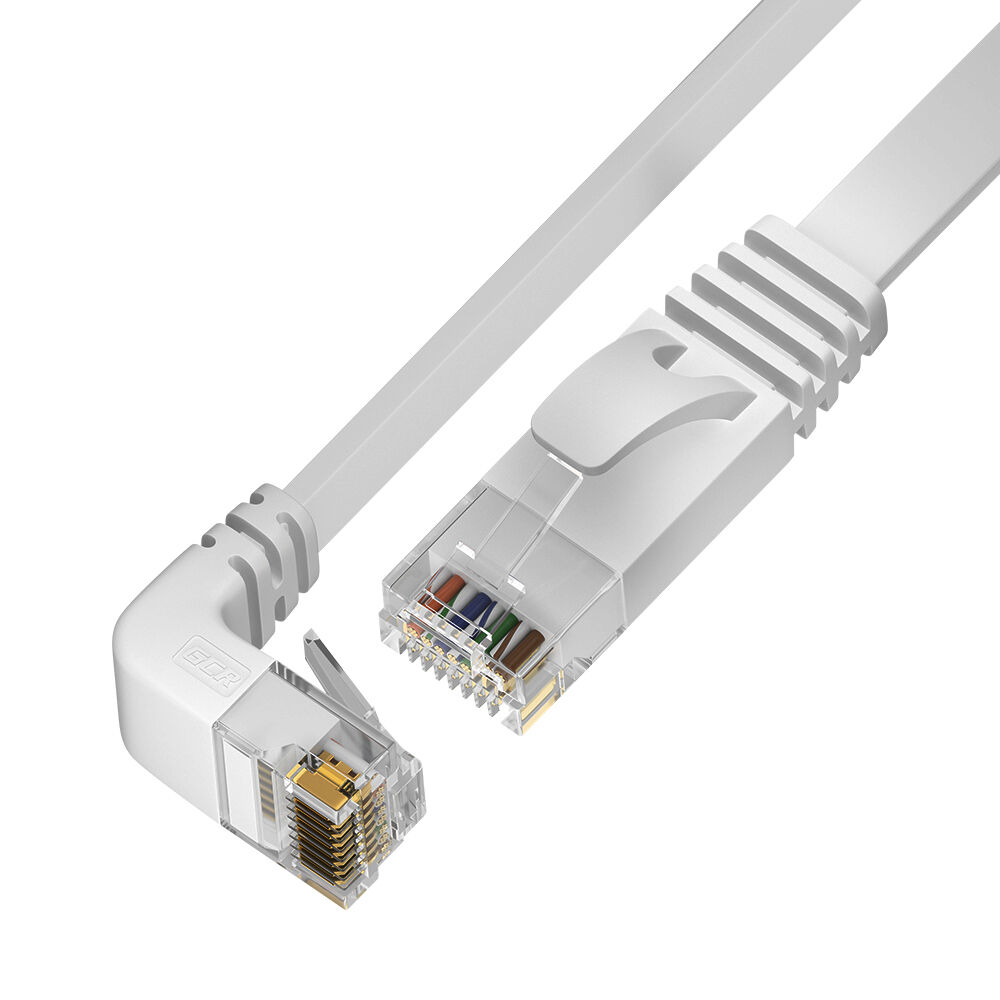 Патч-корд PROF плоский верхний угол UTP cat.6 10 Гбит/с RJ45 LAN компьютерный кабель для интернета медный контакты 24K G