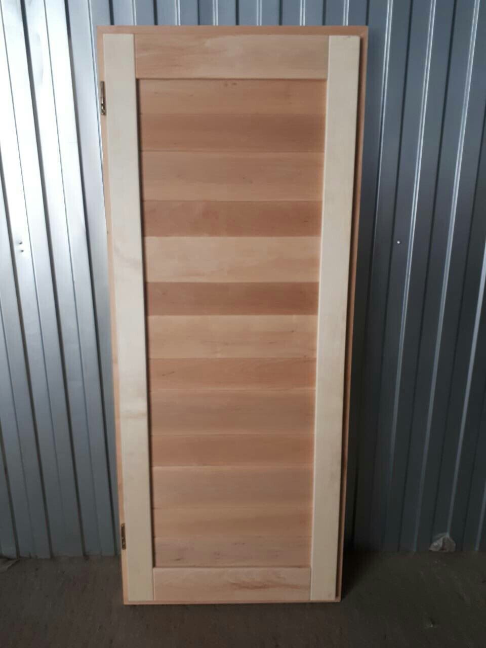 Дверь для бани деревянная глухая