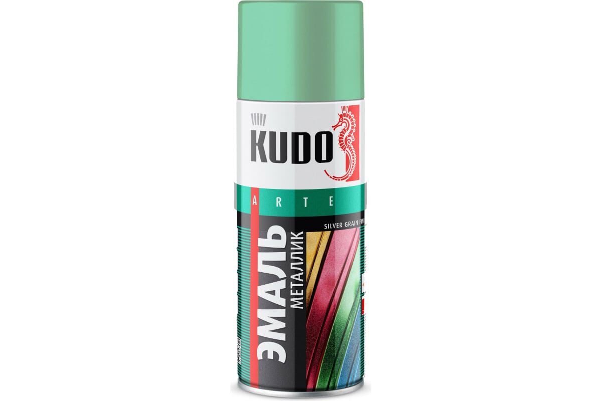 Аэрозольная краска KUDO RAL6029 акриловая зеленая 520мл