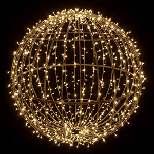 Светодиодный шар 30 см, теплый белый RICH LED