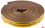 Уплотнитель для окон D-профиль резиновый на клейкой основе коричневый 10м 4WALLS /100