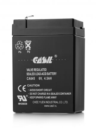 Аккумулятор 6V/4.5Аh (CASIL CA645)