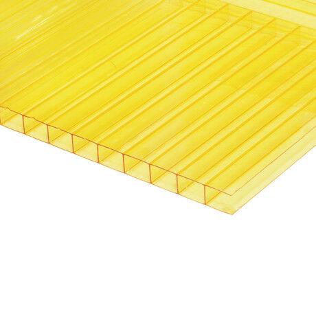 Сотовый поликарбонат POLIGI 8 мм желтый,2100*12000