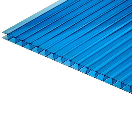 Сотовый поликарбонат POLIGI 10 мм синий,2100*6000