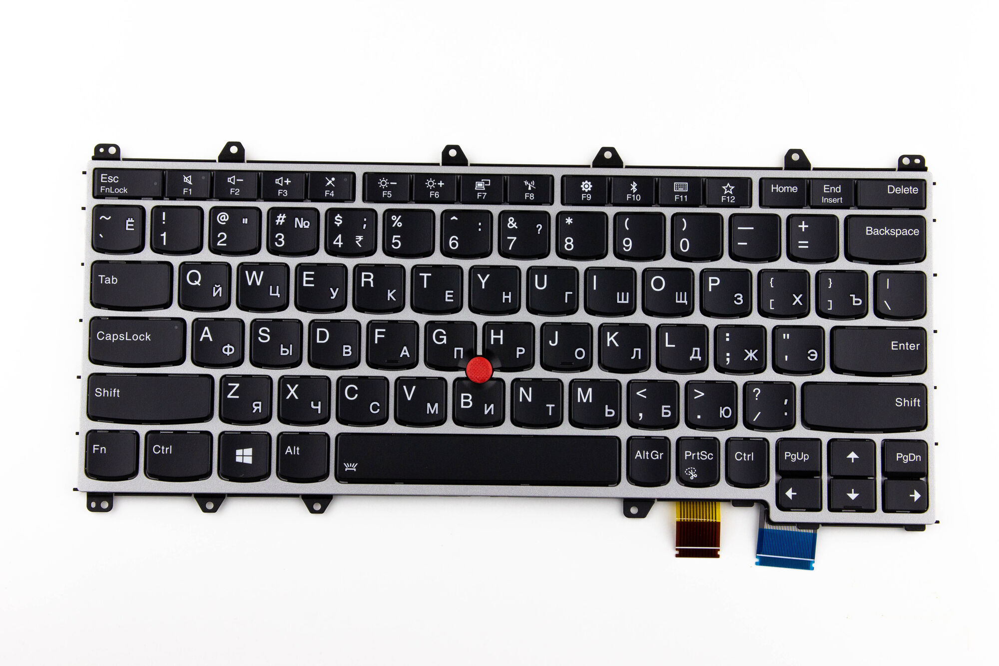 Клавиатура для ноутбука Lenovo Thinkpad Yoga 370 серая рамка p/n: SN20L82131, STO-83US