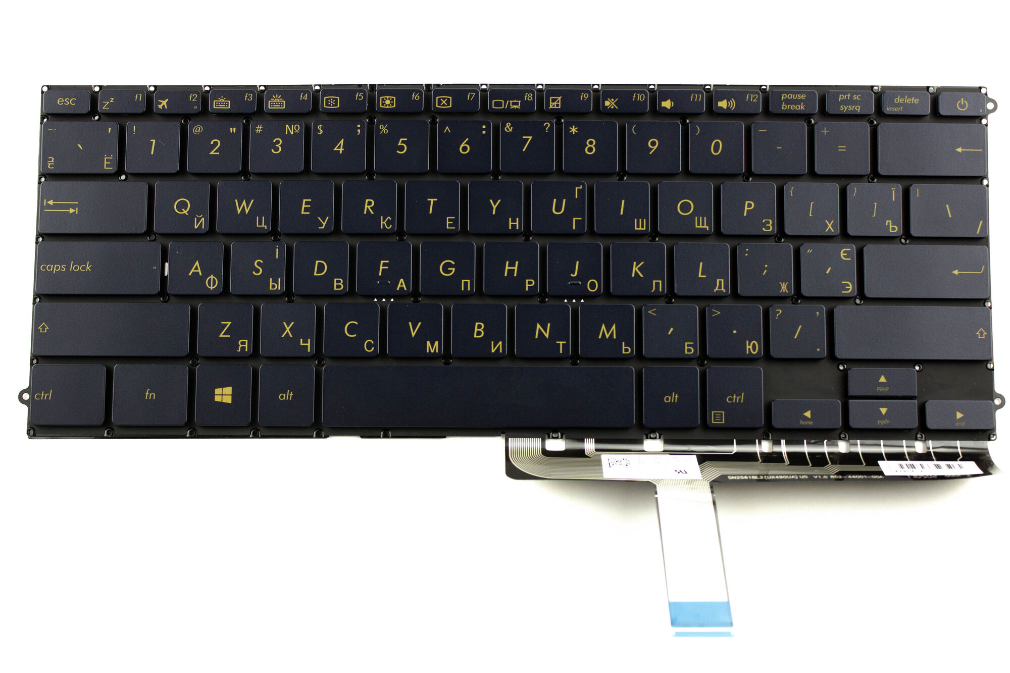 Клавиатура для Asus UX490UA p/n: 0KNB0-D632FS00
