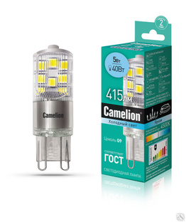 Лампа электрическая светодиодная LED5-G9-NF/845/G9 5Вт 220В CAMELION 