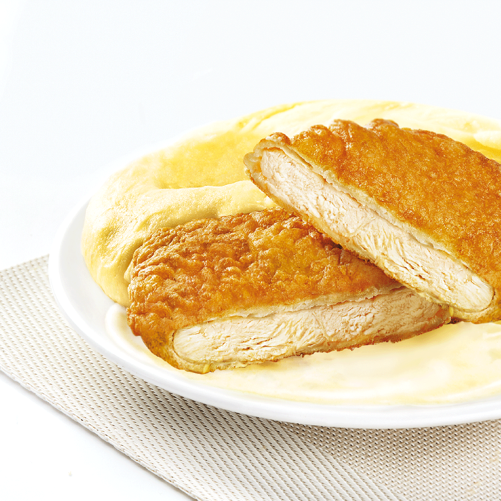 Куриная грудка в тесте с соусом «Сюпрем» и картофельным пюре, «СытоЕдов», 350 гр, готовое замороженное блюдо