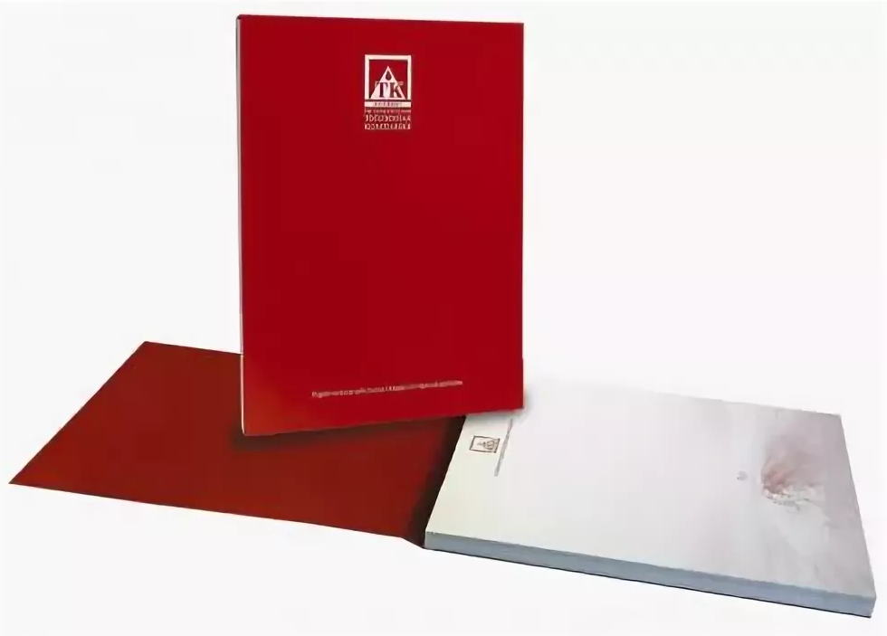 Блокнот на склейке с обложкой с логотипом (отрывные листы)