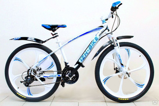 Велосипед 26 дюймов Izh-Bike Dream, 21 скорость, бело-синий 