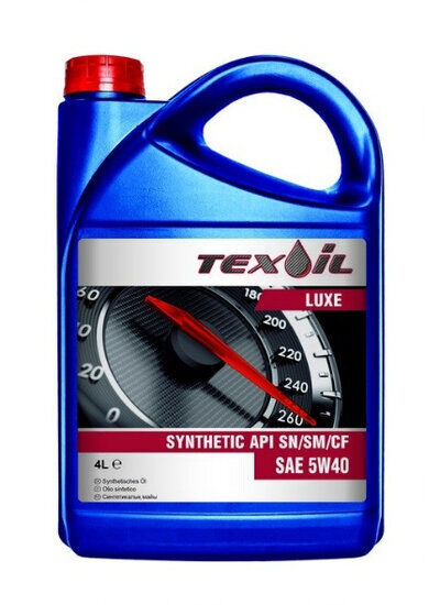 Масло моторное SAE 5w40 API SN/CF LUXE Tex-Oil канистра 4 л литр