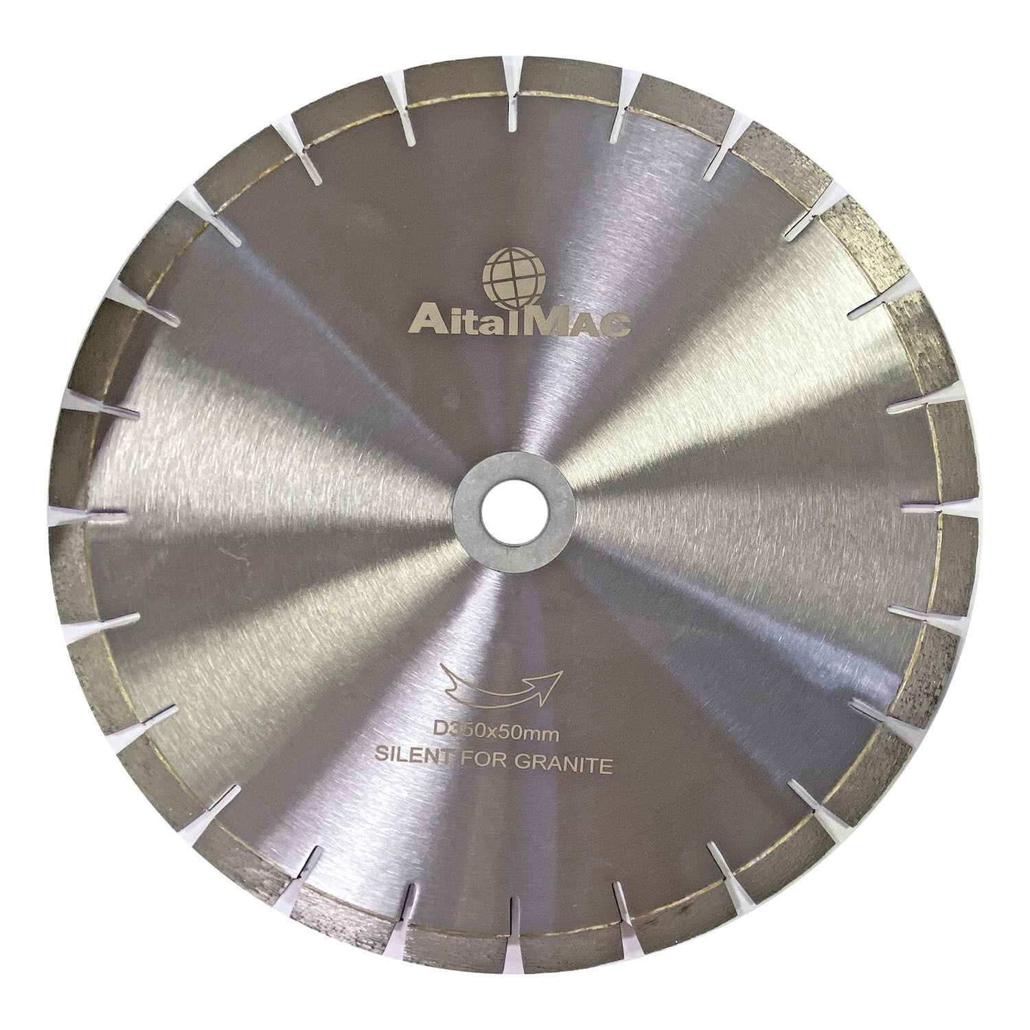 Диск алмазный сегментный Aitalmac ? 350x50 для резки гранита, H15 мм