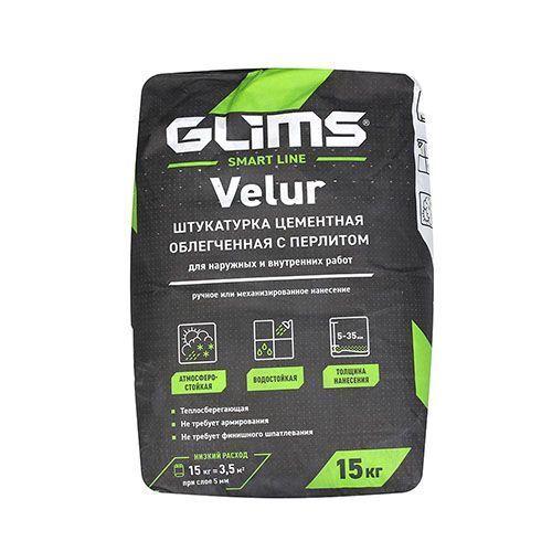 Штукатурка GLIMS VeluR - 30 кг