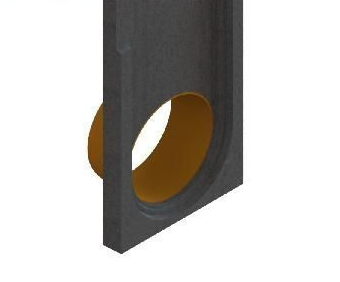 Заглушка торцевая полимербетонная для блока монолитного 67519-09-Ч черная