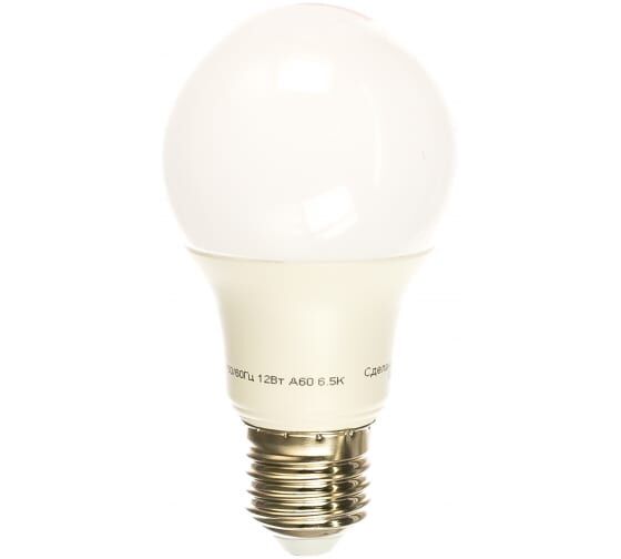 Лампа светодиодная 61 141 OLL-А60-12-230-6,5K-E27 грушевидная ОНЛАЙТ