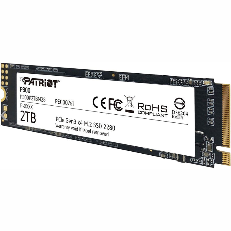 P300P2TBM28, Диск SSD PATRIOT P300 M.2 2280 2TB PCIe NVMe 3.0 x4