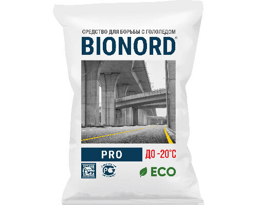 Противогололедный материал "Бионорд PRO", 23 кг
